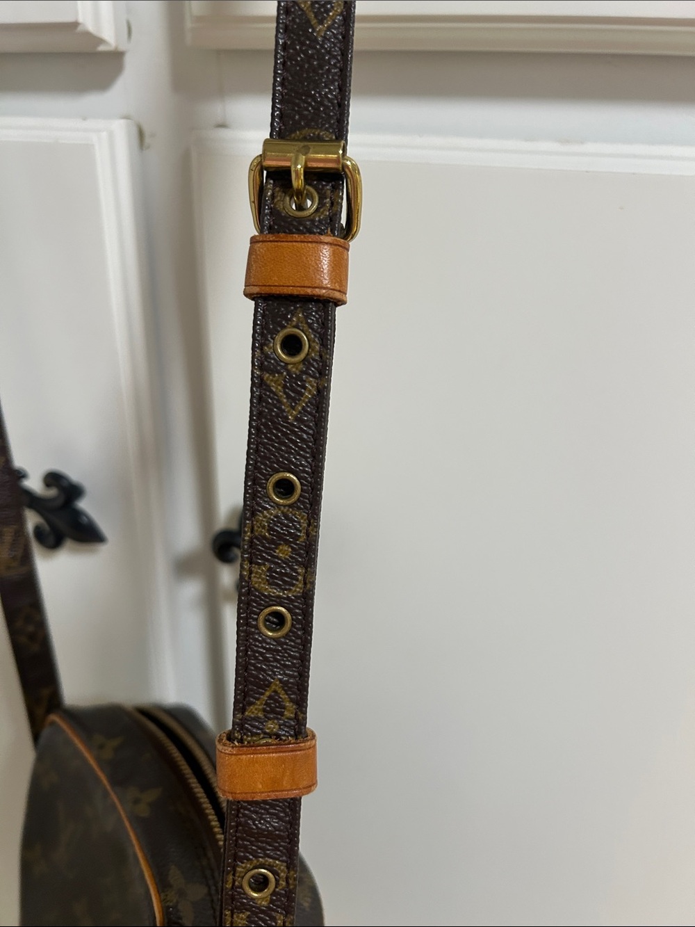 Louis Vuitton Monogram Crossbody Bag in Brown and Tan - Picture 3 of 13